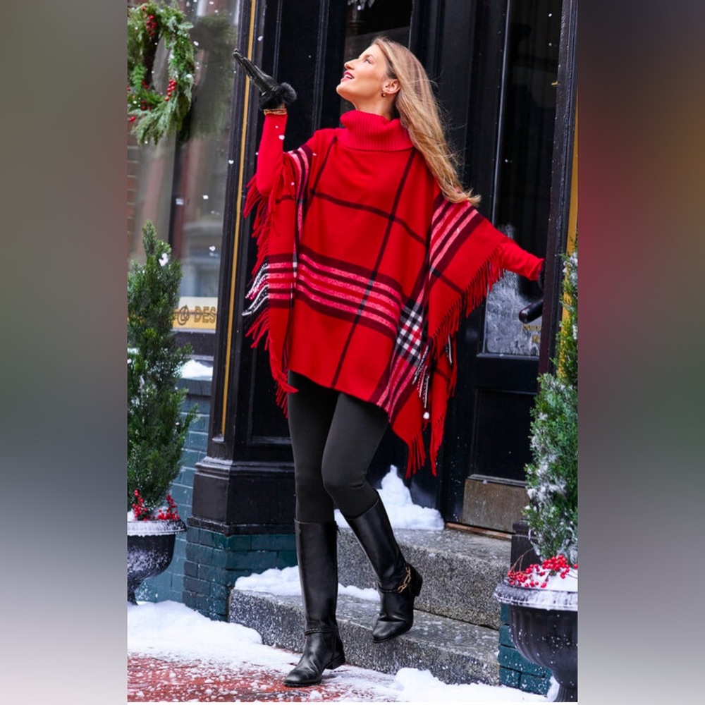 NWT Talbots Cozy Poncho
